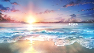 4K 海上日出