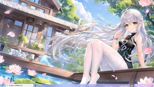 二次元美少女和风