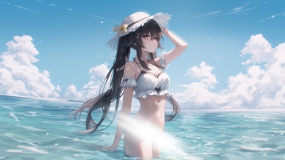 雪墨壁纸丨胡桃丨夏日回忆丨