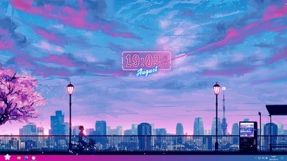 【樱花树下】--主题壁纸