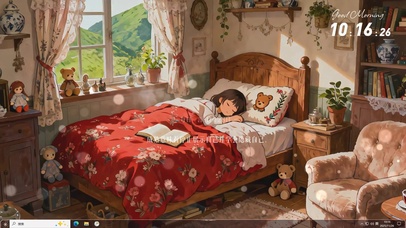 午后暖阳下熟睡的女孩