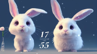 可爱萌萌小兔子