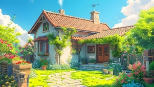 清新小屋森林