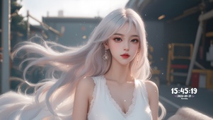 唯美长发美女