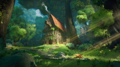 4K唯美治愈清新森林木屋