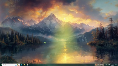 雪山落日—【主题桌面】