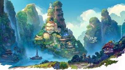 清新春天的仙人掌世界