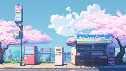 治愈 樱花街小卖部