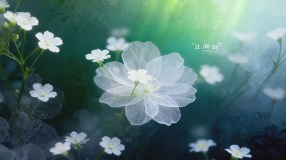 护眼清新小白花