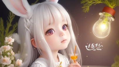 可爱兔耳萝莉
