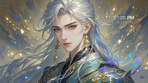 白发美男