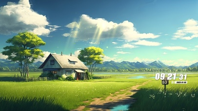 唯美治愈蓝天白云