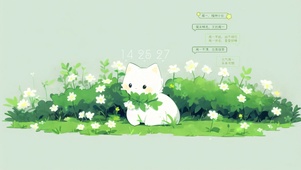 简约小清新 萌猫