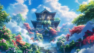 花海云雾阁楼