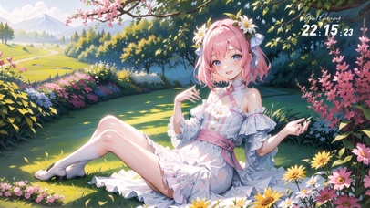 花园里的妙龄少女