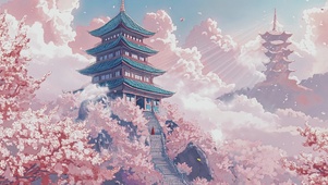 动漫场景AI梦幻壁纸