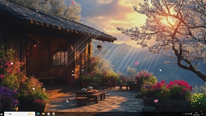 花影拂颜-桌面主题