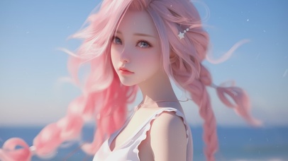 唯美可爱甜美女孩