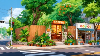 简约风咖啡小屋