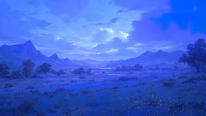 清晨静谧草原