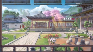 唯美古风庭院