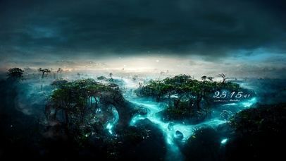 4k 唯美梦幻绿林秘境