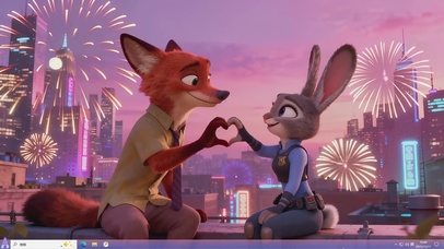 浪漫城市烟火主题