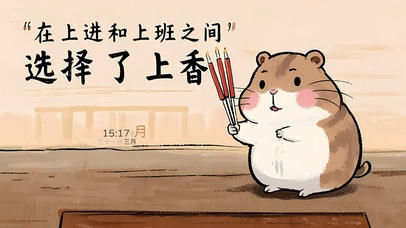 上进和上班选择了上香