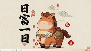 日富一日没-发财主题