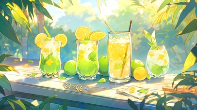 治愈清新柠檬茶