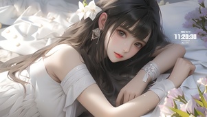 白裙女孩