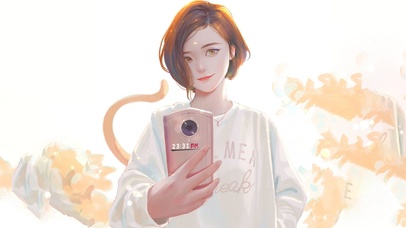 清纯甜美拍照女神