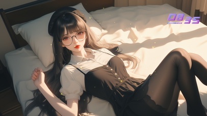 她的眼睛如同湖面，宁静而深邃