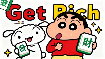 蜡笔小新（发财）桌面