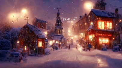 4k 治愈冬季小镇