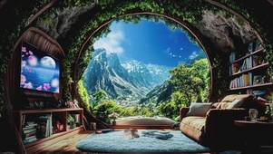 山洞小屋