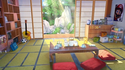 4K唯美治愈日式客厅榻榻米