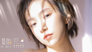 高清短发美女