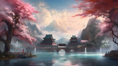 4K唯美国风山水