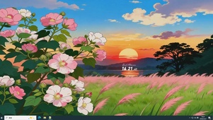 黄昏花海
