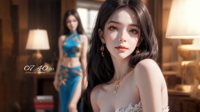 纯欲系可爱长发女孩