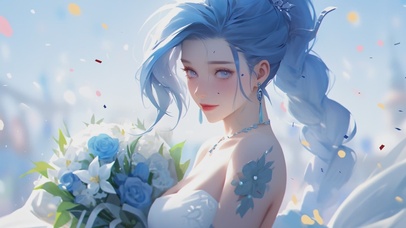 清纯可爱新娘金克斯