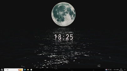 月亮倒影—【主题桌面】
