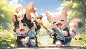 钓鱼的猫