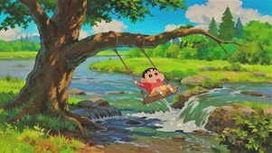 小新的溪流秋千童趣时光