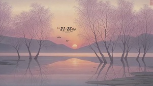 秋日晚霞