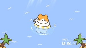 游泳小猫