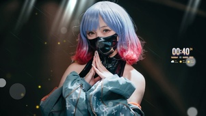 清纯短发美女