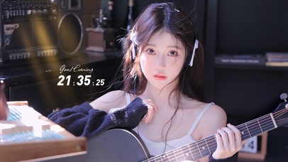 4k清纯吉他美女