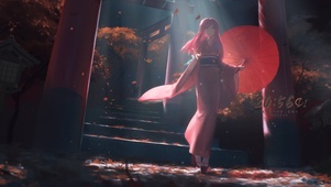 唯美和服女孩